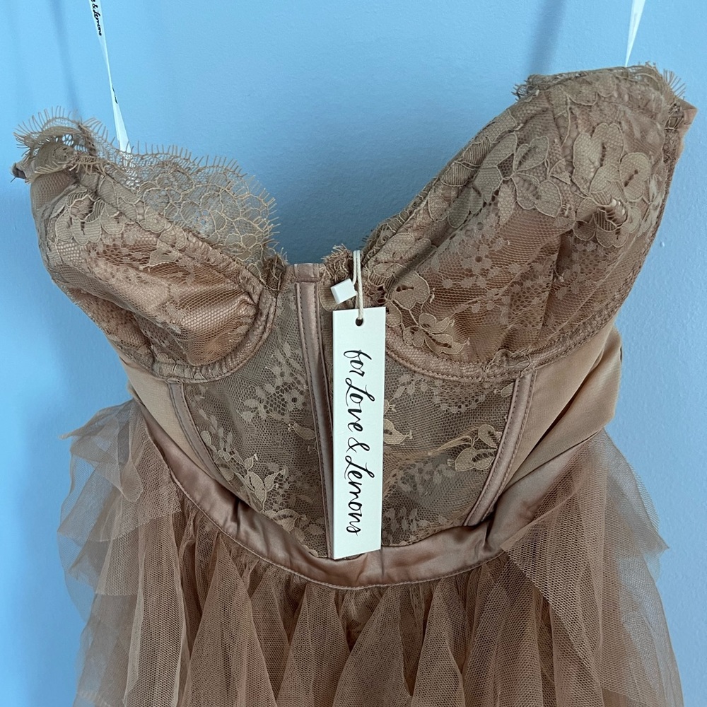 NWT For Love & Lemons x Revolve Bustier Gown - Size Medium